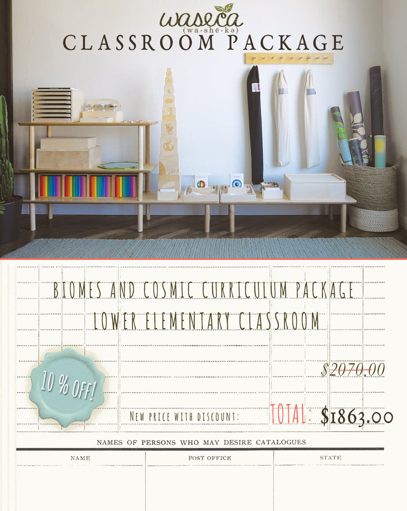 BIOMES AND COSMIC CURRICULUM PACKAGE-LOWER ELEMENTARY CLASSROOM