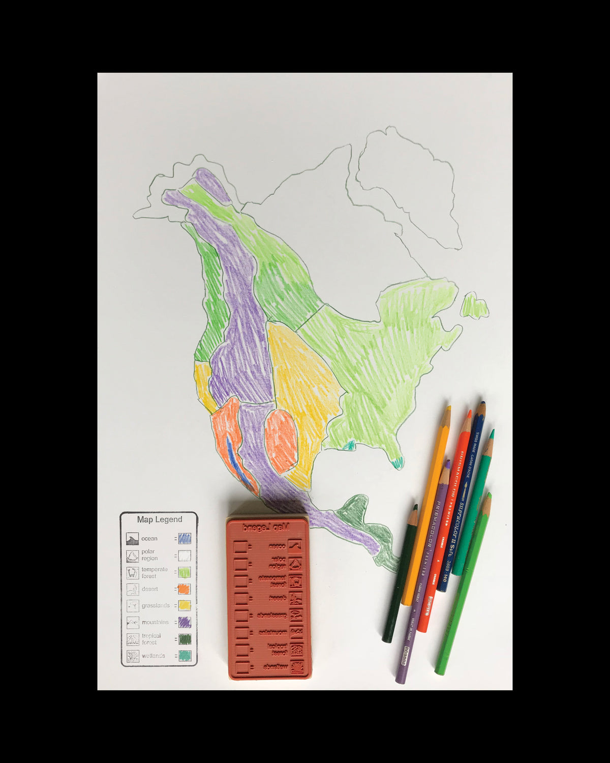 legend on a map drawing